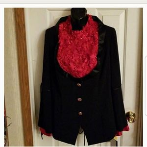 This is a 2 piece suit with a Spanish flair.